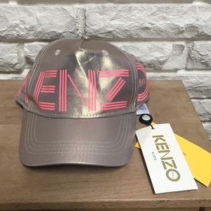 Kenzo Paris baseball cap gold pink RARE! HTF NWT